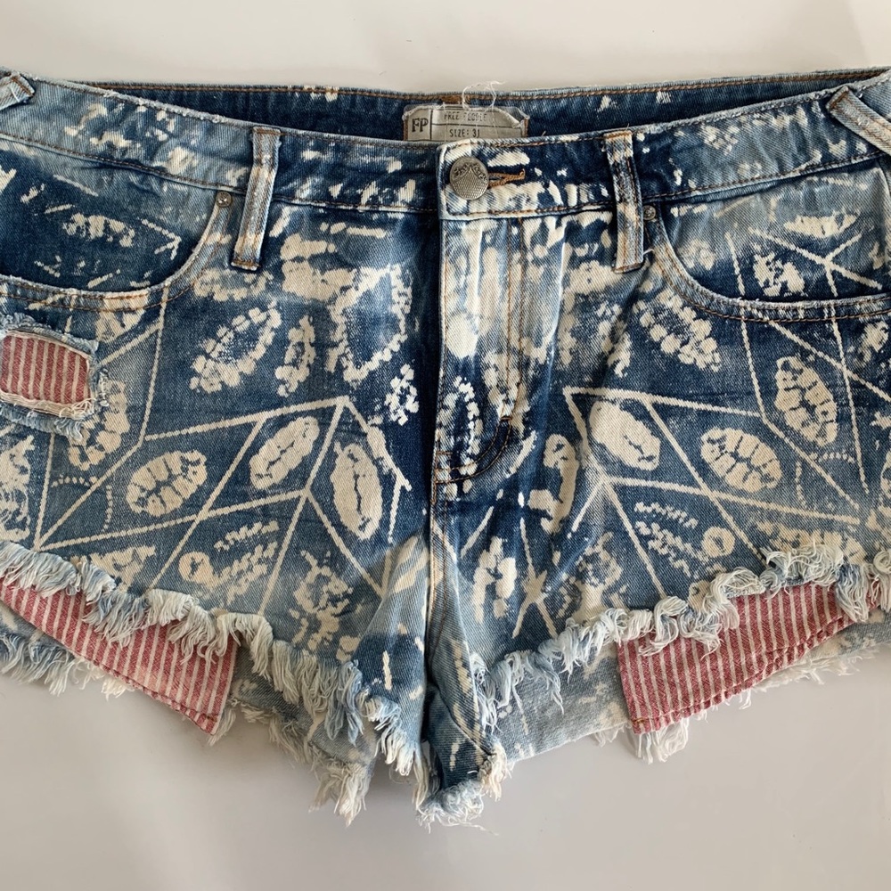 Free People denim shorts